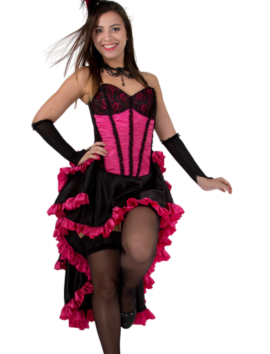 cabaré rosa e preto