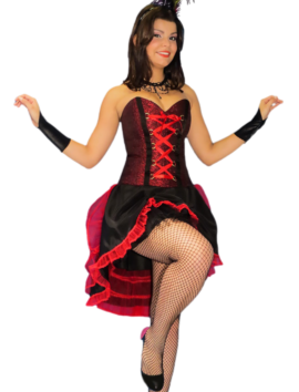 cabaré vermelho e preto